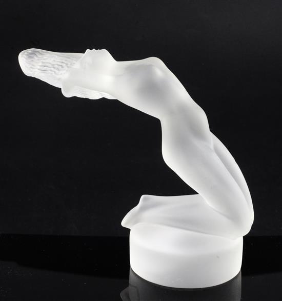 Chrysis/Nude Female. A glass paperweight by René Lalique, introduced in 1947, No.11809 Height 13.2cm.